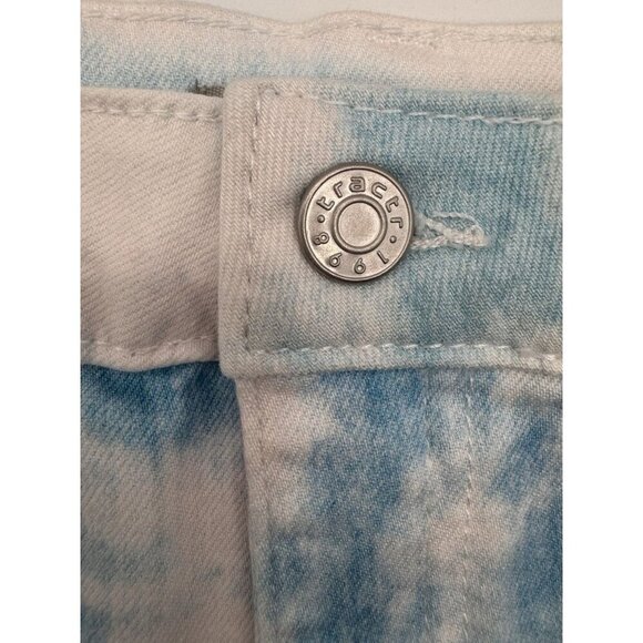 NWT Tractr Girl’s Shorts 16 Tie Dye Blue Pink White Cutoff Jean Cotton Candy - Picture 3 of 10
